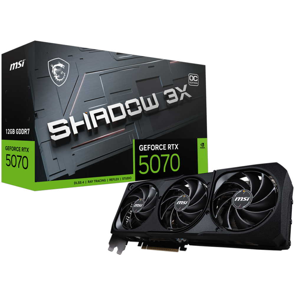 MSI GeForce RTX 5070 12G SHADOW 3X OC GDDR7 Ekran Kartı