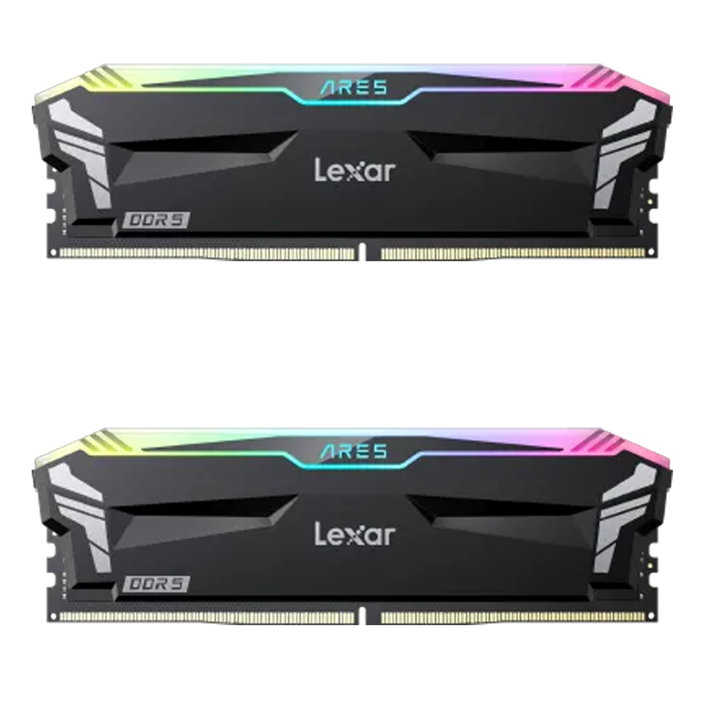 Lexar 32GB (2x16GB) ARES RGB 6000MHz CL30 XMP/EXPO DDR5 Siyah Dual Kit RAM