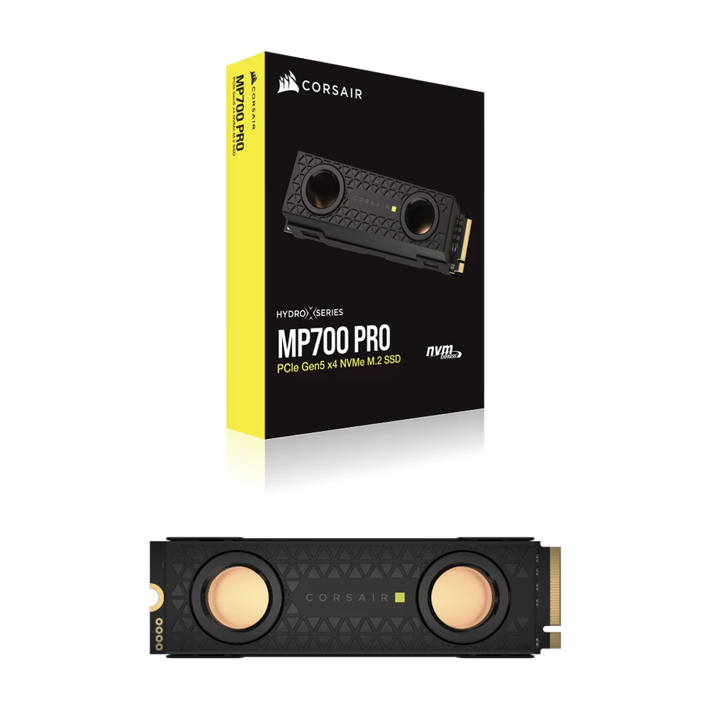 CORSAIR MP700 PRO Hydro X 2TB PCIe Gen5 NVMe M.2 SSD 12400MB/s Okuma 11800MB/s Yazma