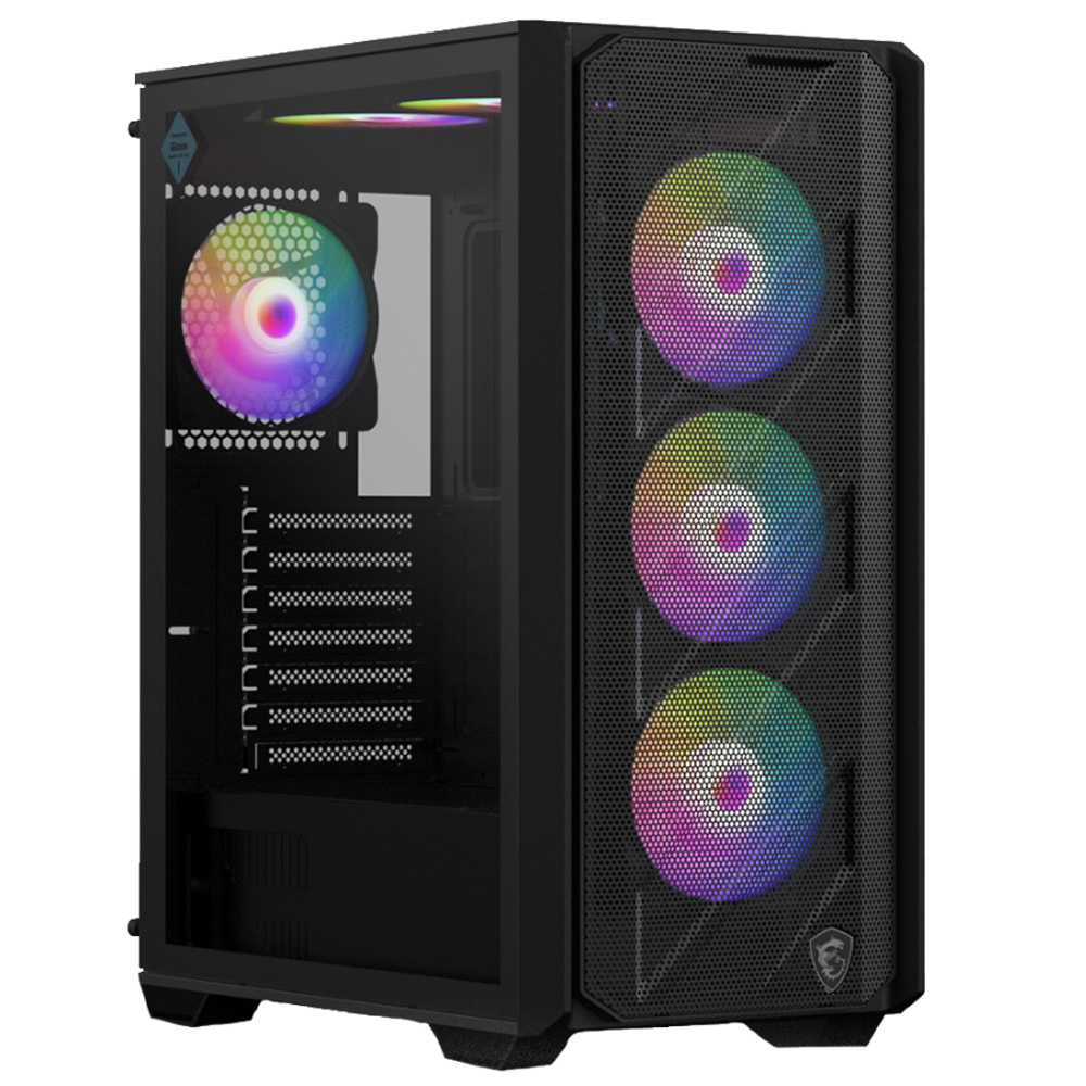 MSI MAG FORGE 141A B75 750W 80+ Bronze Tempered Glass RGB Siyah ATX Bilgisayar Kasası